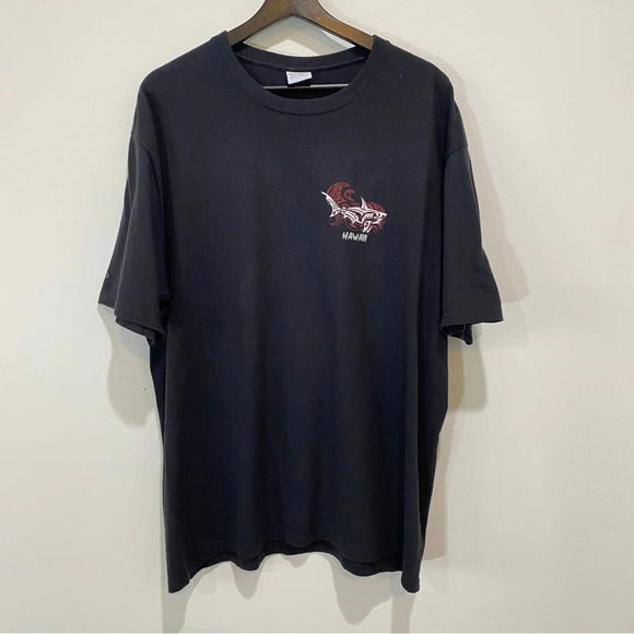 Hawai'i Shirts with Shark Graphic Print Mens Short Sleeve T Size L - Picture 14 of 14